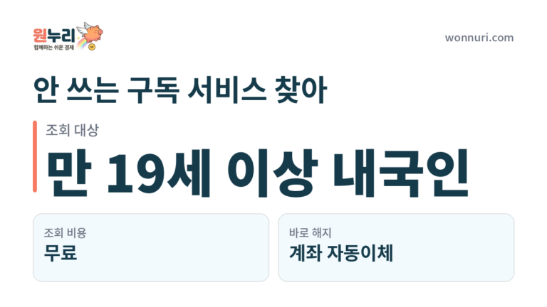 안 쓰는 구독 서비스 찾아 해지하는 법, 결제 경로별 정리